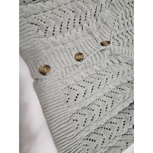 Mi Ami Women’s Wool Blend Light Grey Cardigan Button Closure Size S - Picture 3 of 10